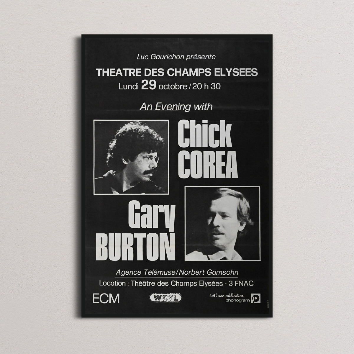 Chick Corea + Gary Burton - Théâtre des Champs Elysées - 1979